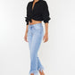 HIGH RISE CROP BOOTCUT DENIM PANTS-KC9354M - Southern Grace Creations