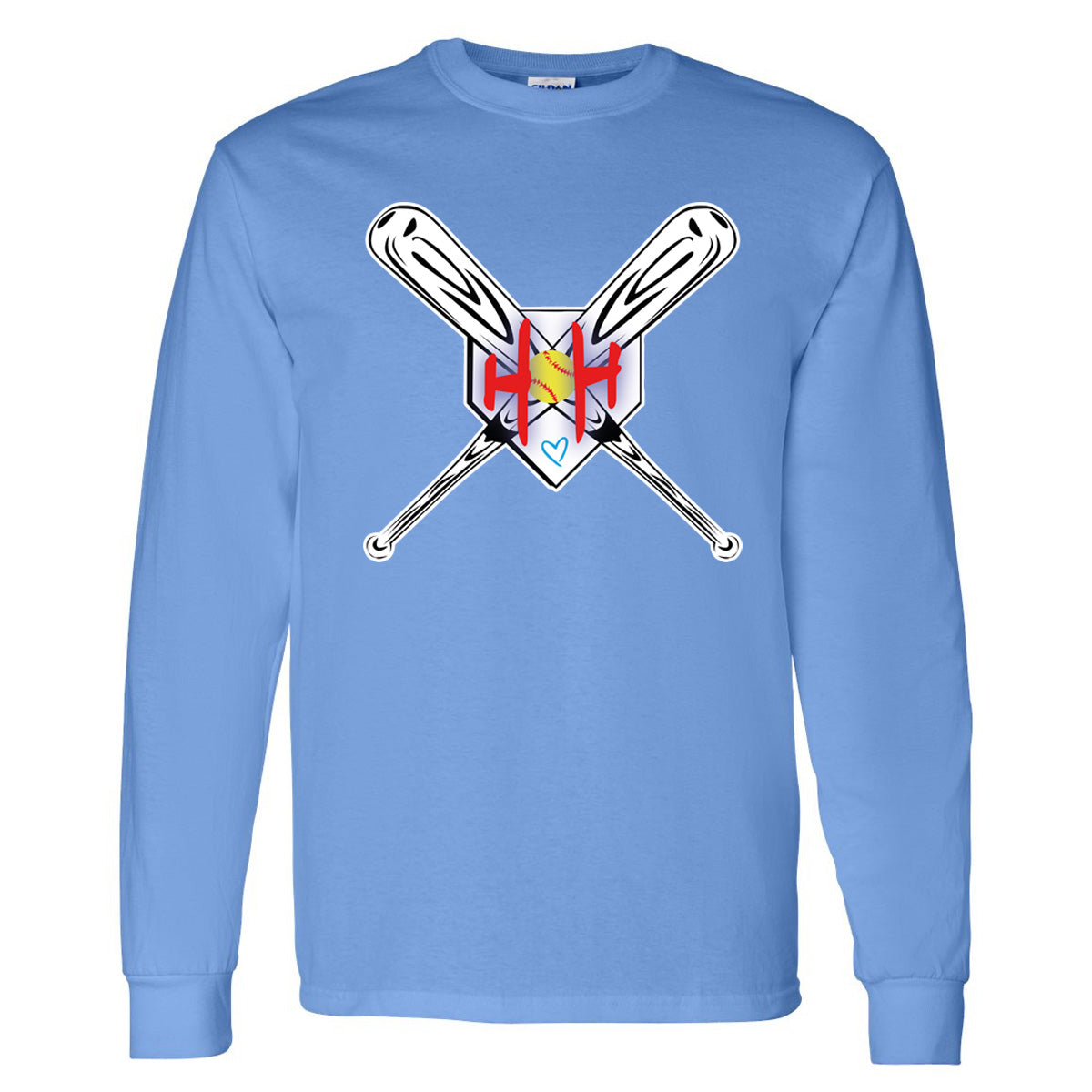 Hustle & Heart - H&H Logo - Carolina Blue (Tee/DriFit/Hoodie/Sweatshirt)