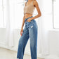 High Rise Slim Wide Leg Jeans - Southern Grace Creations