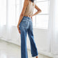 High Rise Slim Wide Leg Jeans - Southern Grace Creations