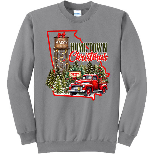 Hometown Christmas State of Georgia - Medium Grey (Tee/Sweatshirt/Hoodie)