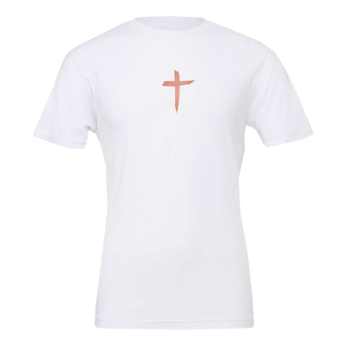 Jesus Has My Back with Rose Gold - White (Tee/Hoodie/Sweatshirt) - Southern Grace Creations