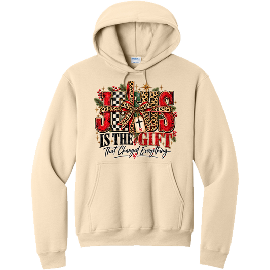 Jesus is the Gift that Changed Everything - Creme (Tee/Sweatshirt/Hoodie)