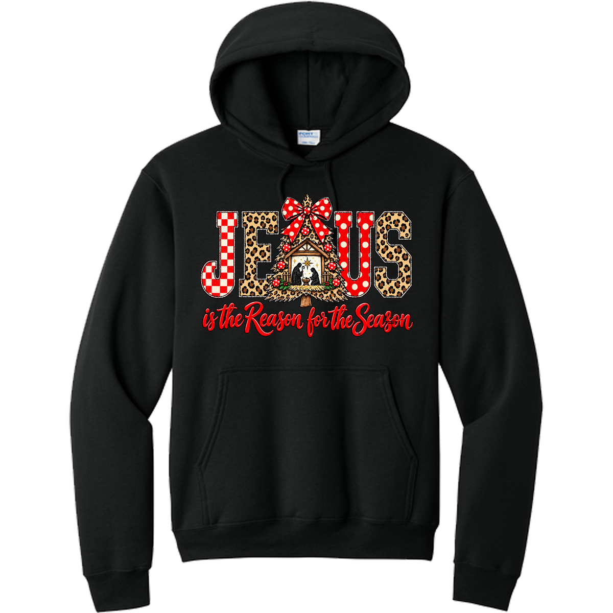 Jesus is the reason for the season - Black (Tee/Sweatshirt/Hoodie)