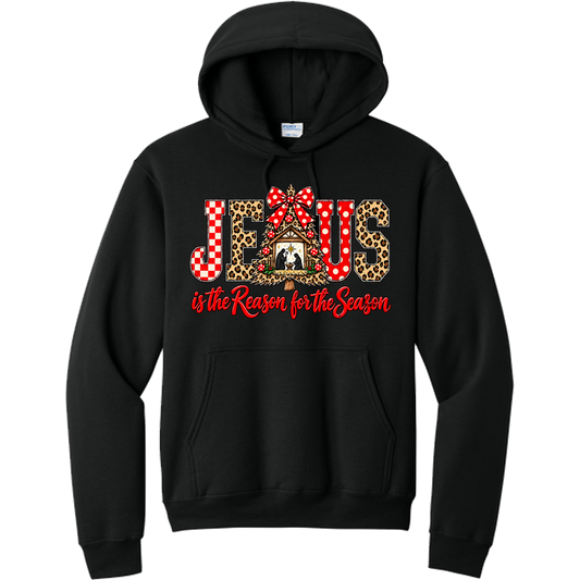 Jesus is the reason for the season - Black (Tee/Sweatshirt/Hoodie)