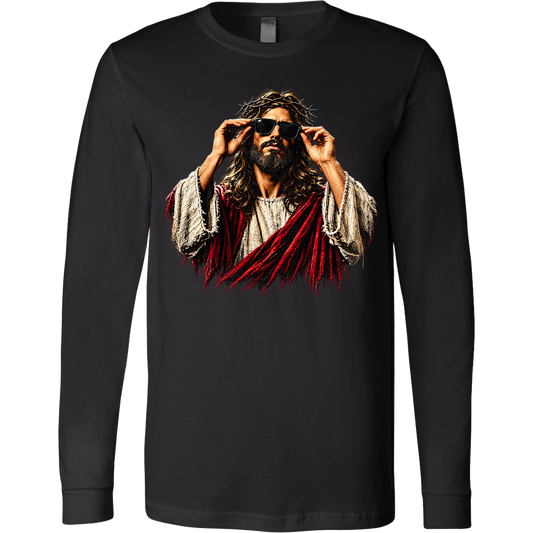 Jesus with Sunglasses - Black (Tee/Sweatshirt/Hoodie)