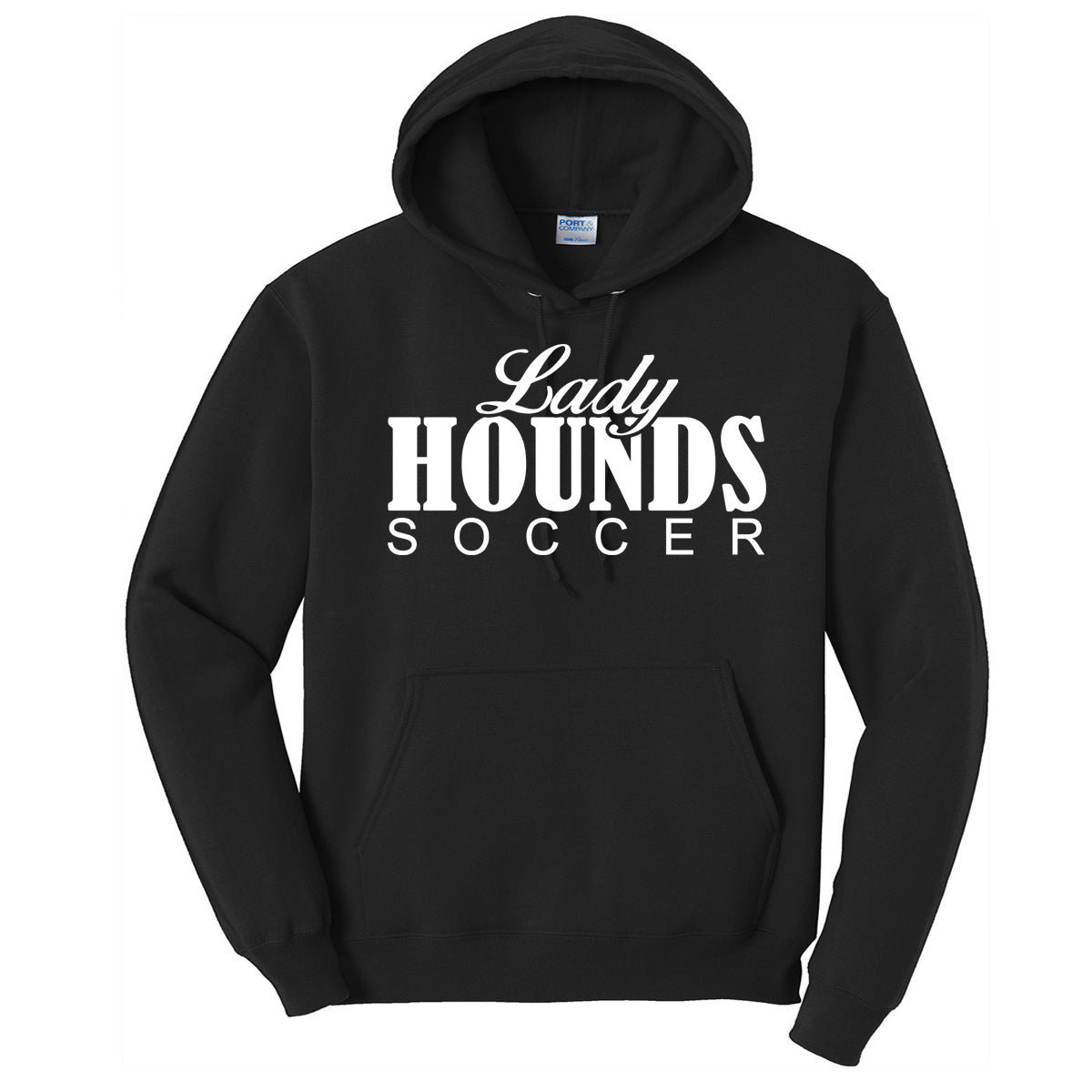 Jones County - Lady Hounds Soccer (bernard) - Black (Tee/DriFit/Hoodie/Sweatshirt) - Southern Grace Creations