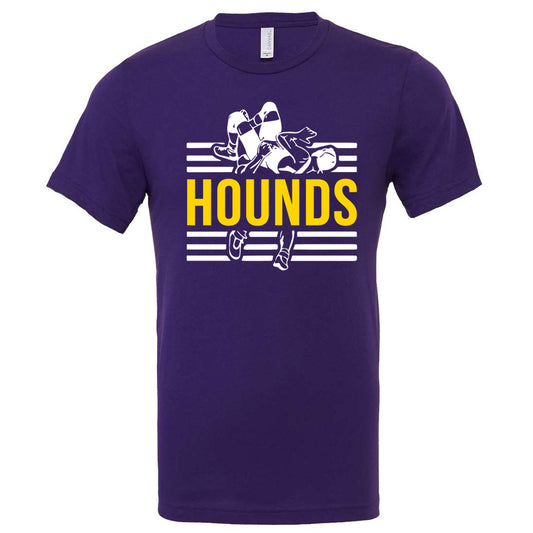Jones County - Hounds Wrestling 1 - Team Purple (Tee/DriFit/Hoodie/Sweatshirt)