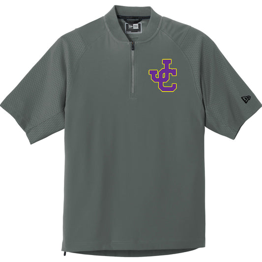 Jones County - New Era Cage Short Sleeve 1-4-Zip Jacket with JC Logo - Graphite