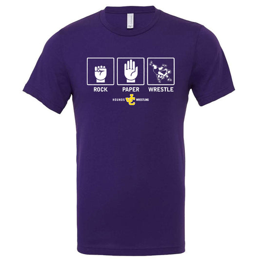 Jones County - Rock Paper Wrestle - Team Purple (Tee/DriFit/Hoodie/Sweatshirt)