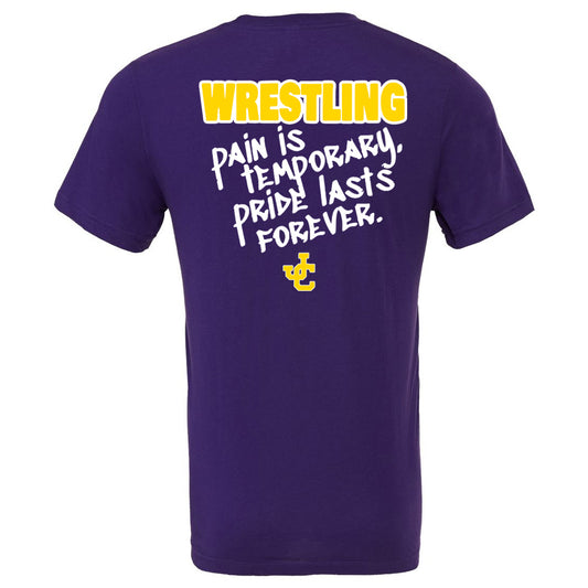 Jones County - Wrestling Pain is Temporary - Team Purple (Tee/DriFit/Hoodie/Sweatshirt) - Southern Grace Creations