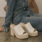 OASIS SOCIETY Melissa - Espadrille Platform Slide - Southern Grace Creations