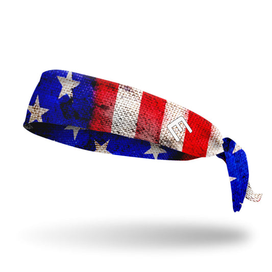 Old Glory Tie Headband - Southern Grace Creations