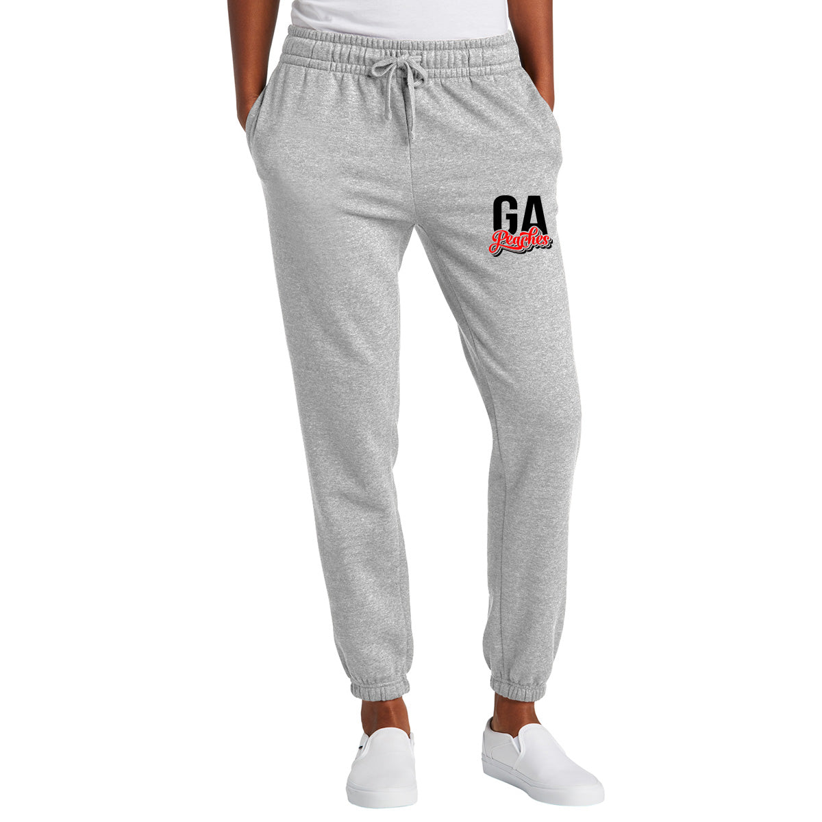 Peaches - GA Peaches Script Stacked Retro - District Women’s V.I.T.™ Fleece Sweatpant (DT6110)