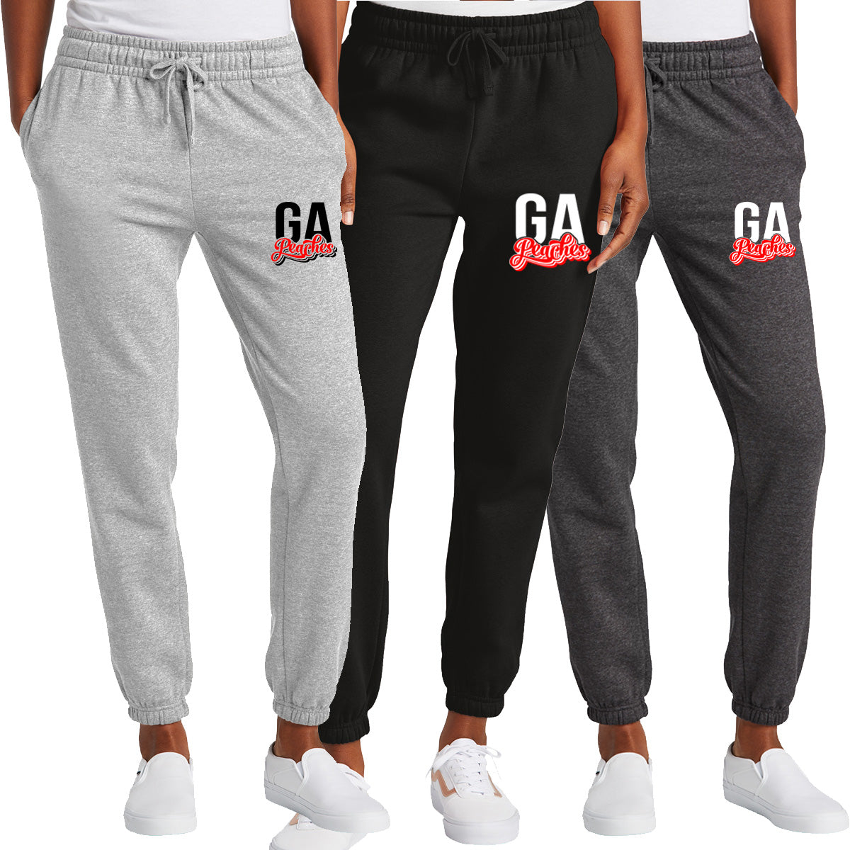 Peaches - GA Peaches Script Stacked Retro - District Women’s V.I.T.™ Fleece Sweatpant (DT6110)