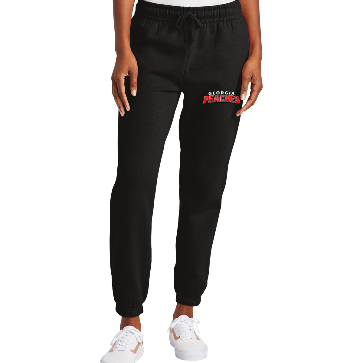 Peaches - Georgia Peaches Bronzier Curved Shadow - District Women’s V.I.T. Fleece Sweatpant (DT6110)