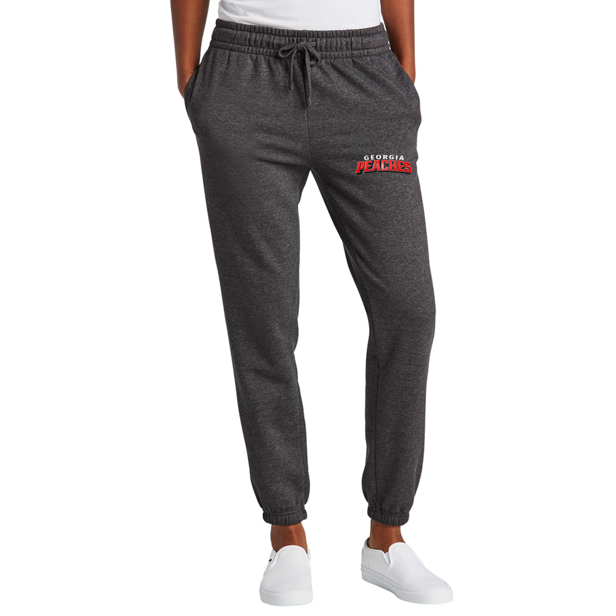 Peaches - Georgia Peaches Bronzier Curved Shadow - District Women’s V.I.T. Fleece Sweatpant (DT6110)