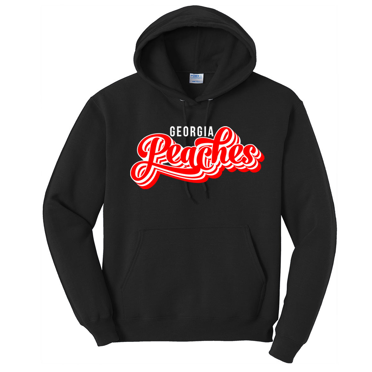 Peaches - Georgia Peaches Script Stacked Retro (Tee/Drifit/Hoodie/Sweatshirt)