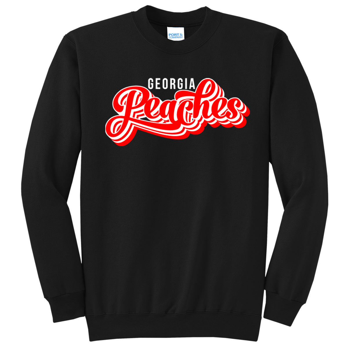 Peaches - Georgia Peaches Script Stacked Retro (Tee/Drifit/Hoodie/Sweatshirt)