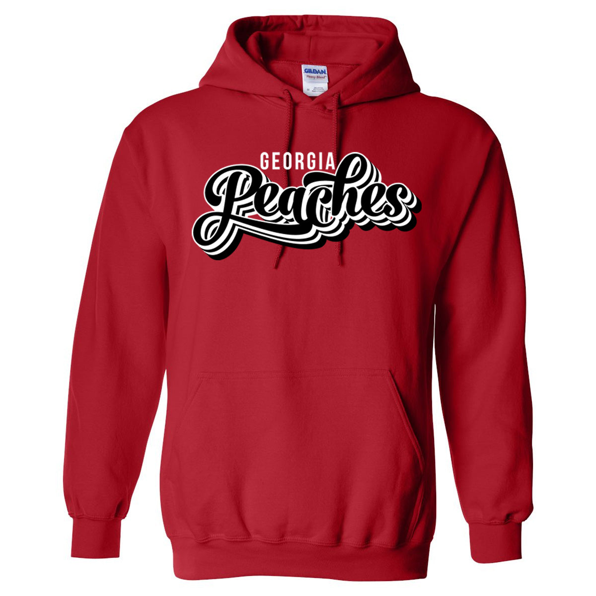 Peaches - Georgia Peaches Script Stacked Retro (Tee/Drifit/Hoodie/Sweatshirt)