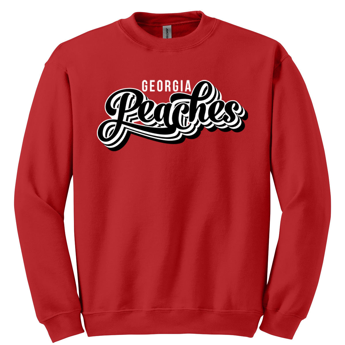 Peaches - Georgia Peaches Script Stacked Retro (Tee/Drifit/Hoodie/Sweatshirt)