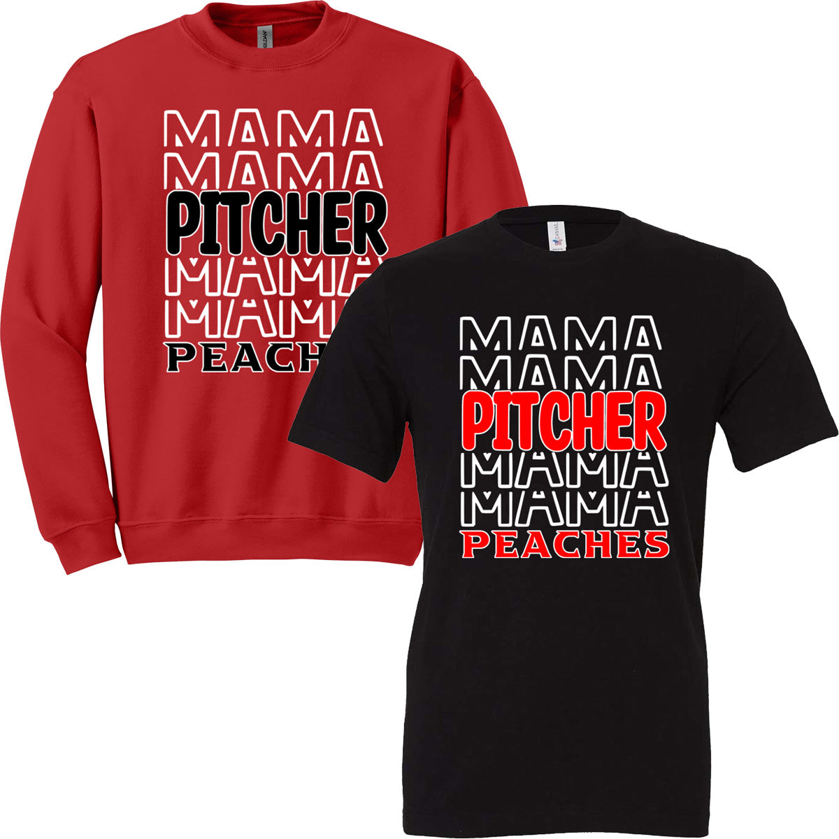 Peaches - Pitcher Mama Peaches (Tee/Tank/Drifit/Hoodie/Sweatshirt)