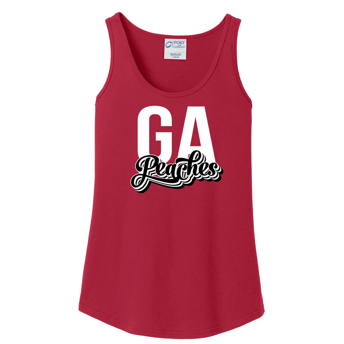 Peaches - GA Peaches Script Stacked Retro (Tee/Tank/Drifit/Hoodie/Sweatshirt)