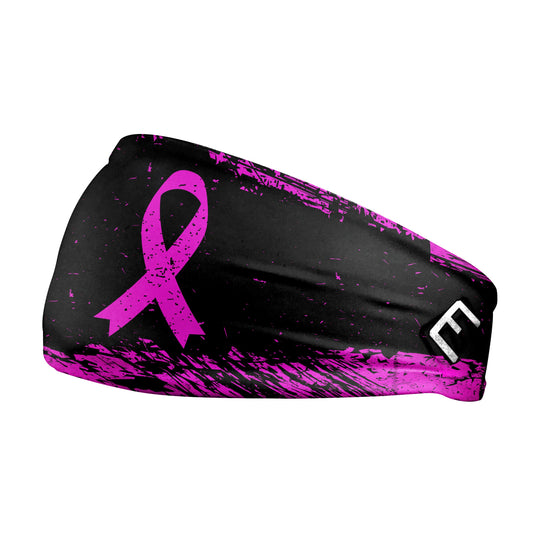 Pink Splattered Breast Cancer Headband - Southern Grace Creations