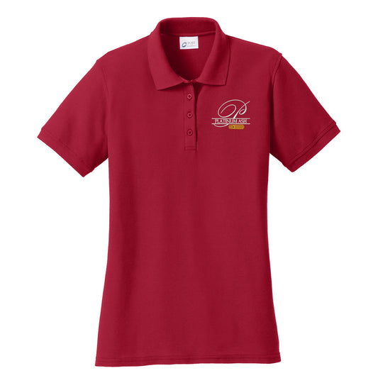 Platinum Ash - Ladies Cotton Polo (LKP155) - Southern Grace Creations