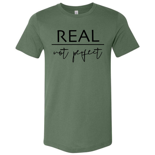 Real Not Perfect - Pine Short Sleeves Tee - Southern Grace Creations