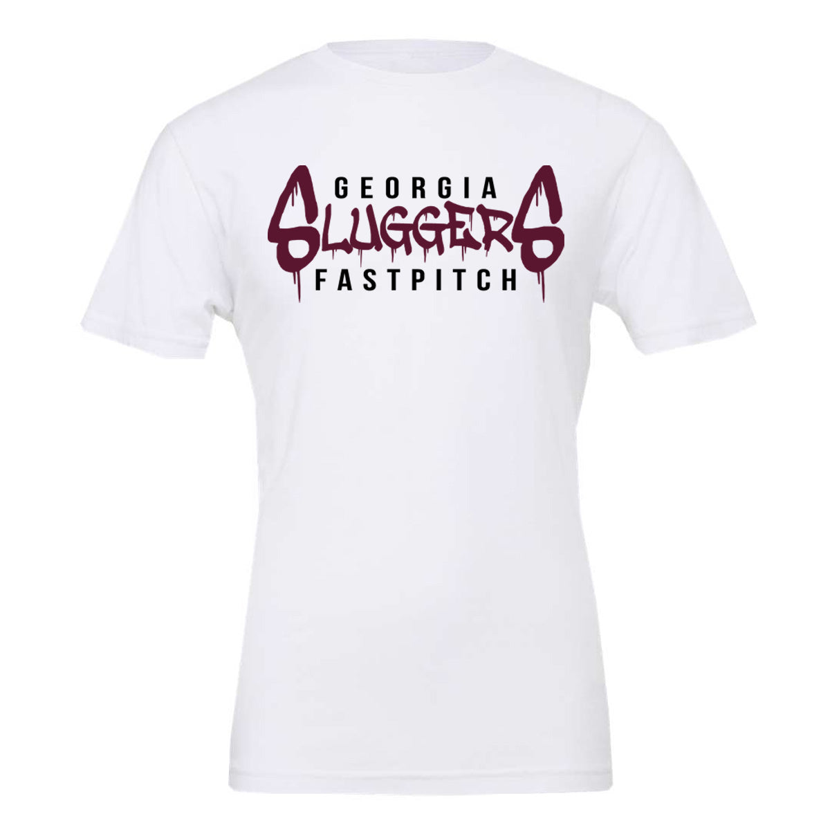 Sluggers - Georgia Sluggers Fastpitch Dripping - White (Tee/Tank/Drifit/Hoodie/Sweatshirt)