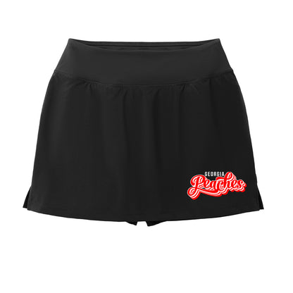 Peaches - Georgia Peaches Script Stacked Retro - Women's Repeat Skort (LST486)