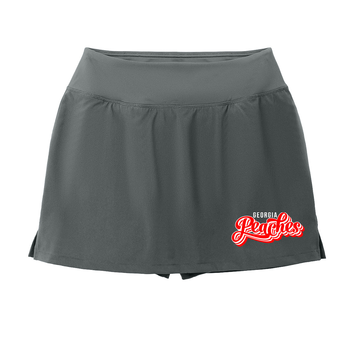 Peaches - Georgia Peaches Script Stacked Retro - Women's Repeat Skort (LST486)