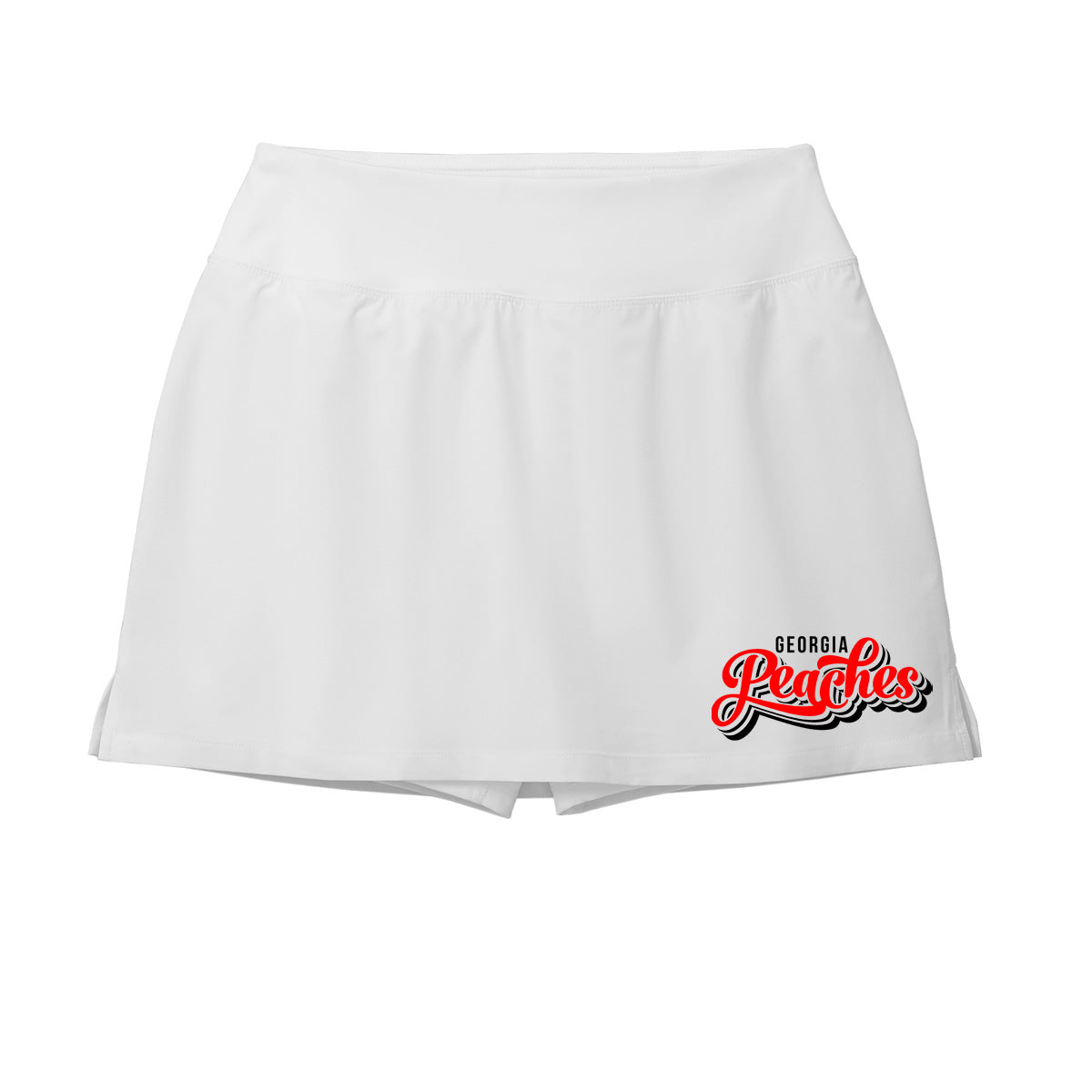 Peaches - Georgia Peaches Script Stacked Retro - Women's Repeat Skort (LST486)