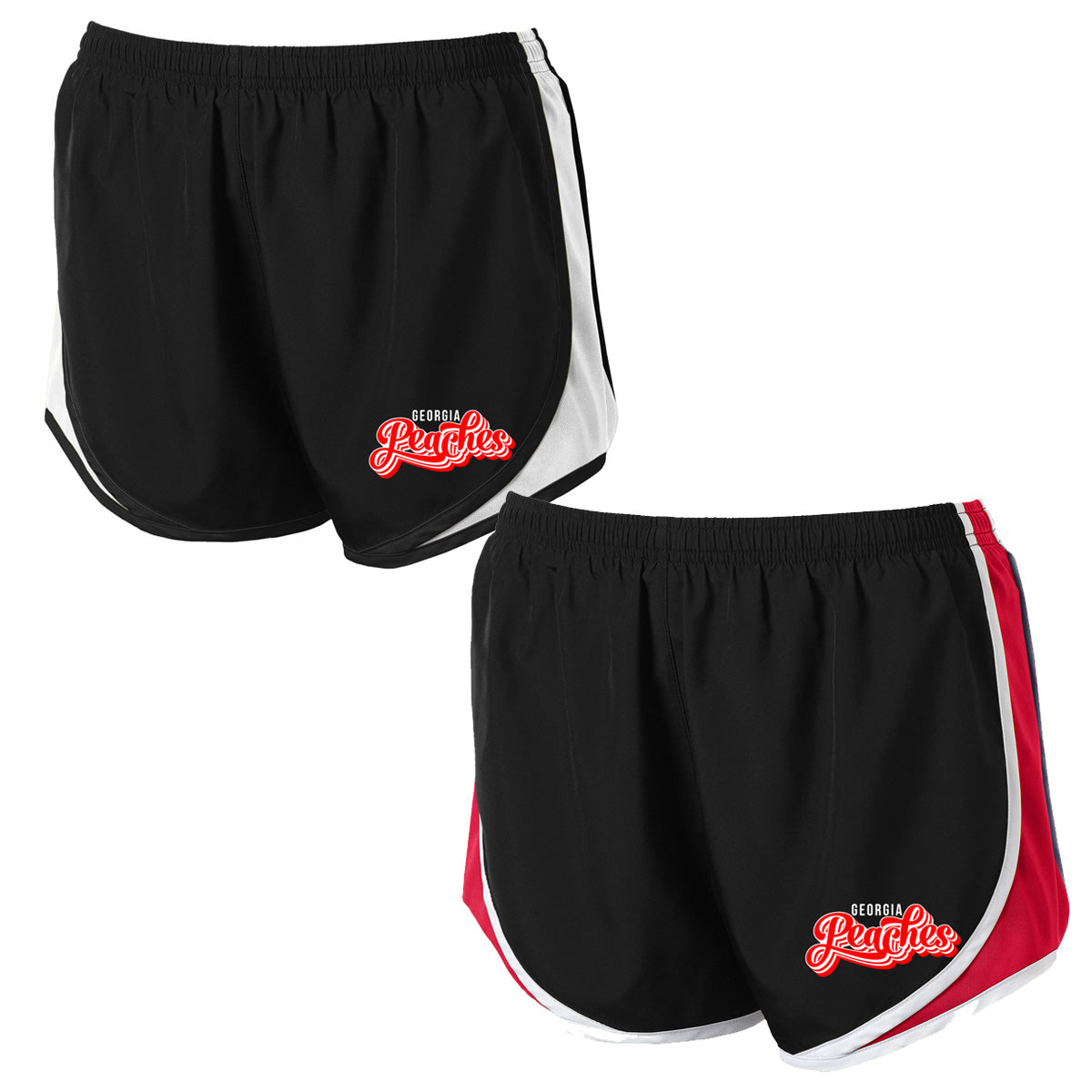 Peaches - Georgia Peaches Script Stacked Retro - Women's Cadence Short (LST304)