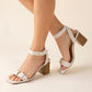 TREATY-S BUCKLE SANDAL HEELS - Southern Grace Creations