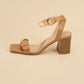 TREATY-S BUCKLE SANDAL HEELS - Southern Grace Creations