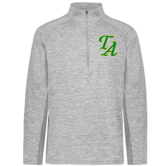 Twiggs Academy - Electrify Coolcore 1.2 Zip Pullover with TA (san andreas font) - Athletic Grey - Southern Grace Creations