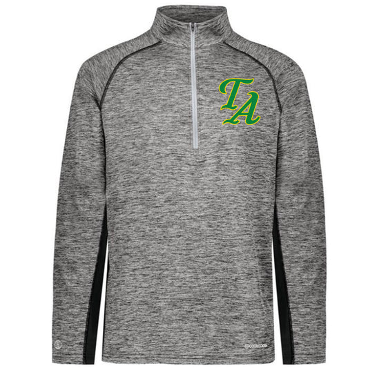 Twiggs Academy - Electrify Coolcore 1.2 Zip Pullover with TA (san andreas font) - Black - Southern Grace Creations