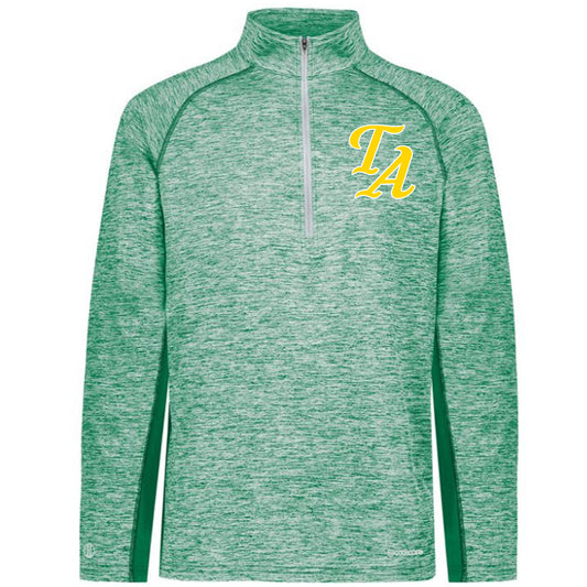 Twiggs Academy - Electrify Coolcore 1.2 Zip Pullover with TA (san andreas font) - Green - Southern Grace Creations
