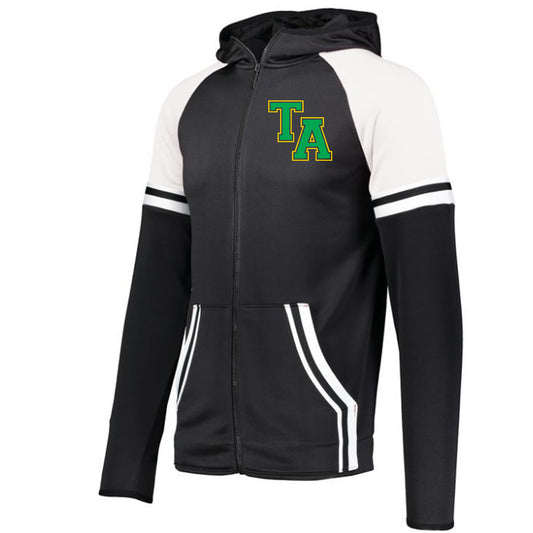 Twiggs Academy - Retro Grade Jacket with TA (varsity font) - Black - Southern Grace Creations