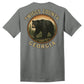 Twiggs County - Bear in Circle with Woods - Comfort Color Short Sleeves - Grey (1717)