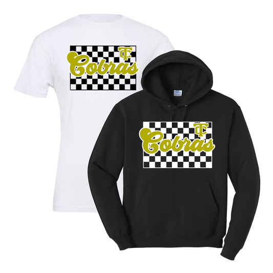 •Twiggs County - Cobras Checker Board (Tee/Drifit/Hoodie/Sweatshirt)