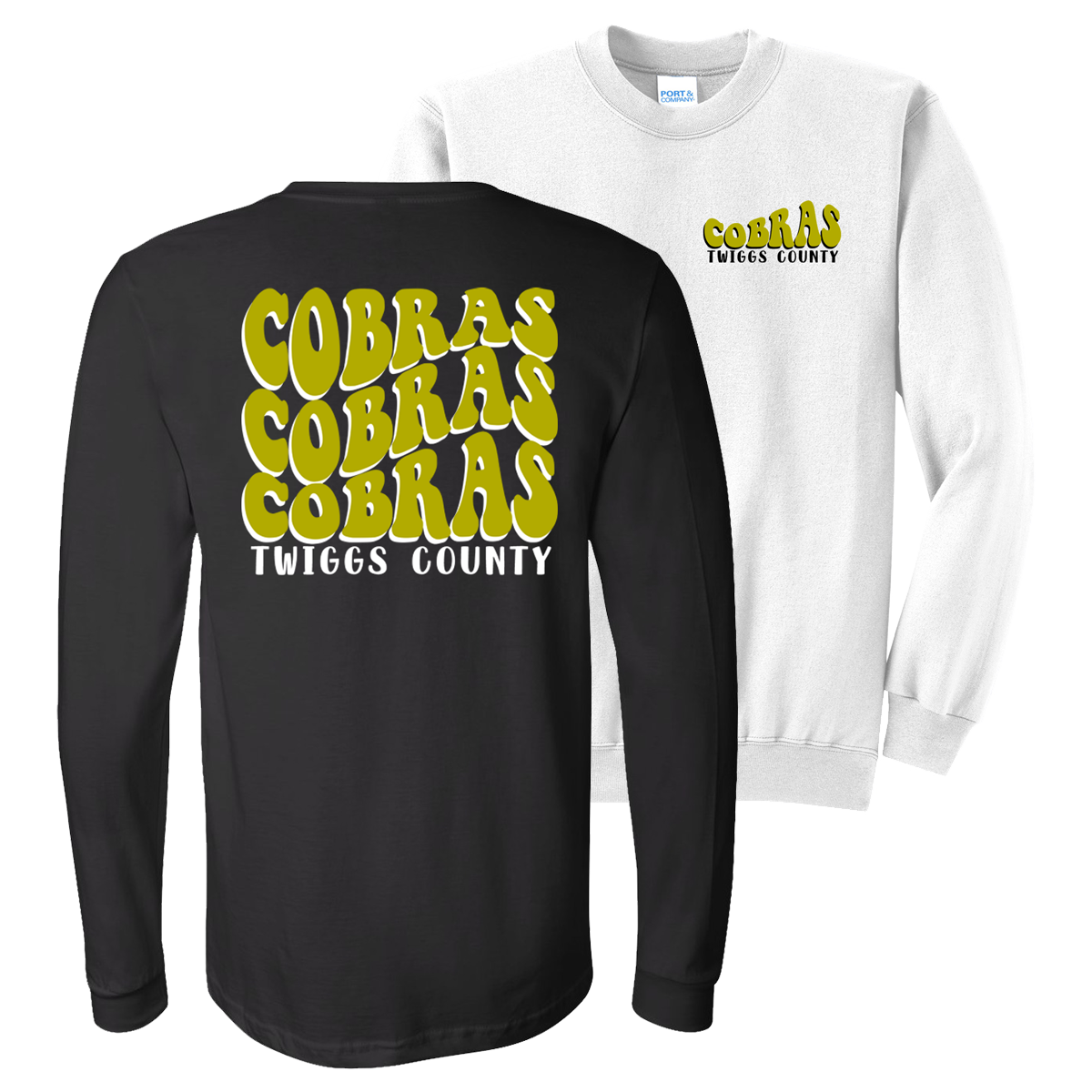 •Twiggs County - Cobras Cobras Cobras Bubble Retro Wave (Tee/Drifit/Hoodie/Sweatshirt)