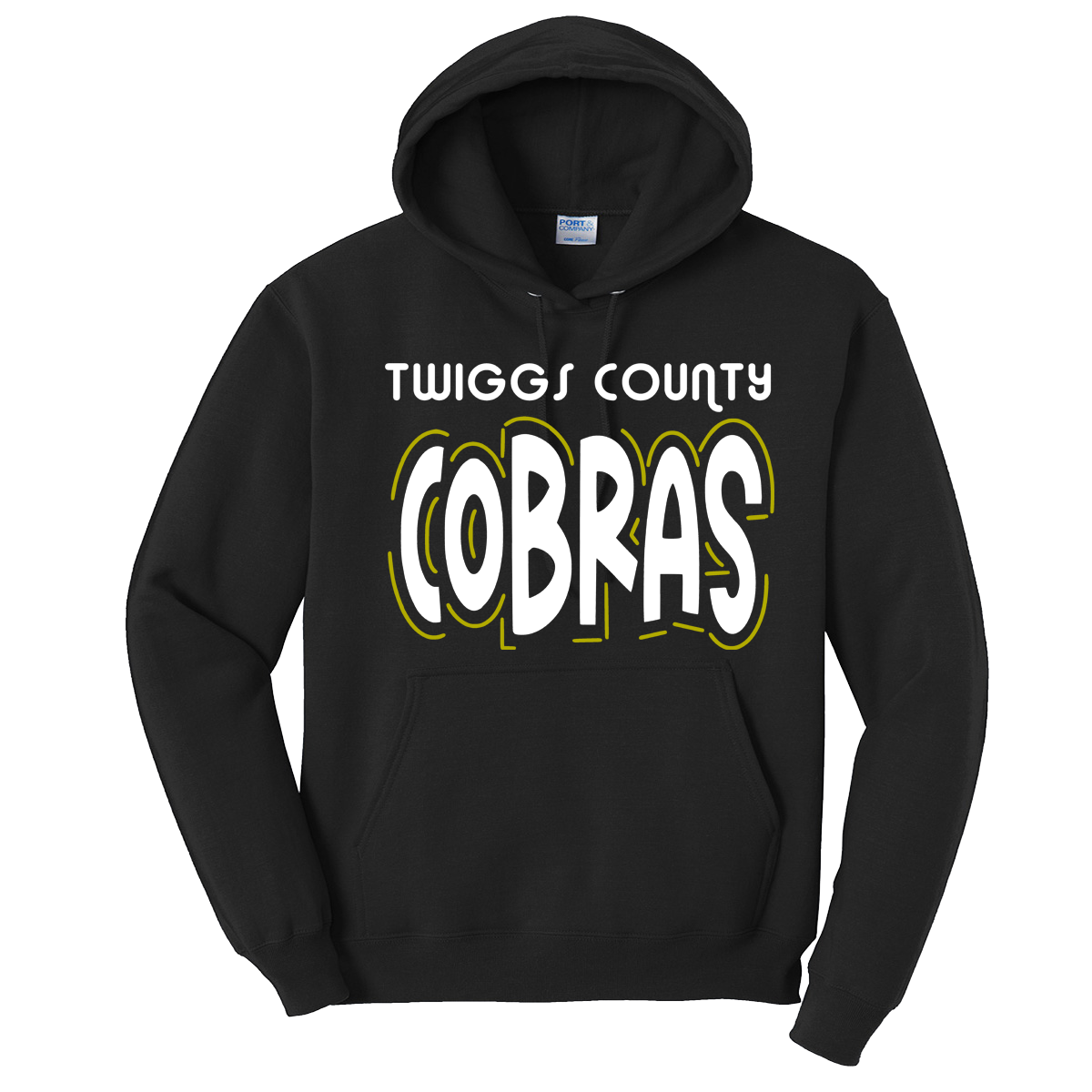 •Twiggs County - Cobras Doodle Letters (Tee/Drifit/Hoodie/Sweatshirt)