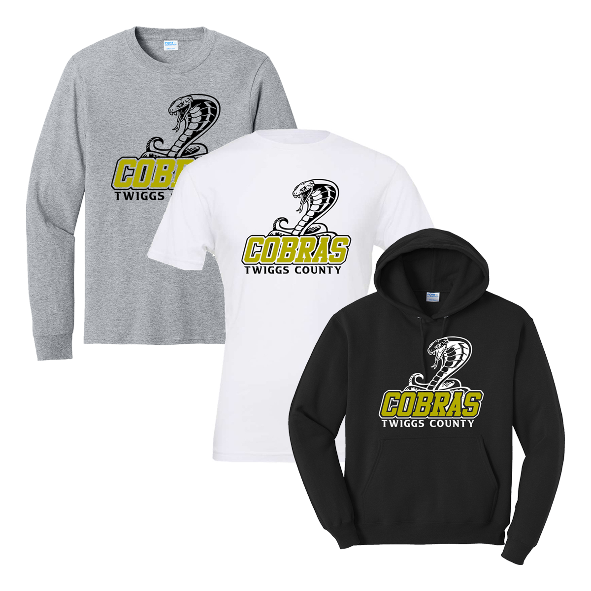 •Twiggs County - Striking Cobra Full Body Cobras (Tee/Drifit/Hoodie/Sweatshirt)