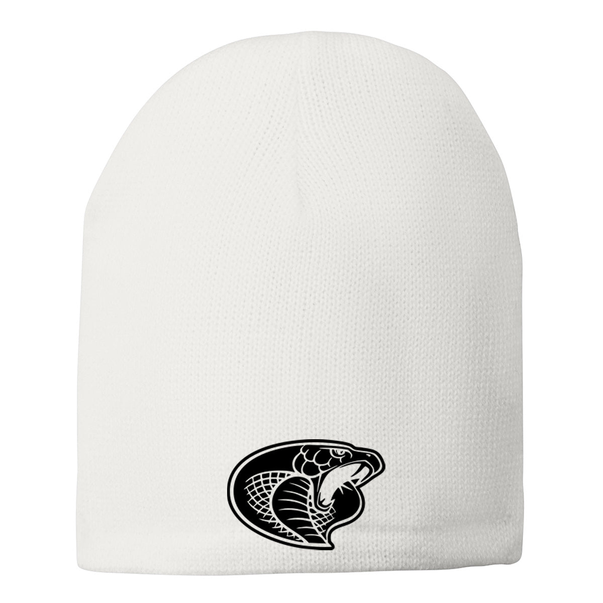 •Twiggs County - Cobra Head (Black) - Fleece-Lined Beanie Cap (CP91L)