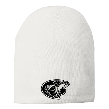 •Twiggs County - Cobra Head (Black) - Fleece-Lined Beanie Cap (CP91L)