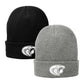 •Twiggs County - Cobra Head (White) - Fleece-Lined Knit Cap (CP90L)