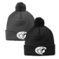 •Twiggs County - Cobra Head (White) - Solid Pom Pom Beanie (STC37)